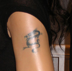 Angelina Jolie Dragon Tattoo